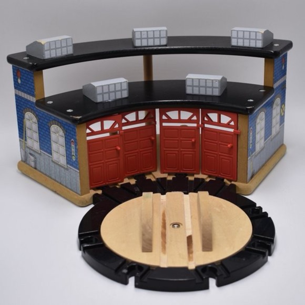 Imaginarium Wooden Train Railway Toys R Us Roundhouse Shed Friends